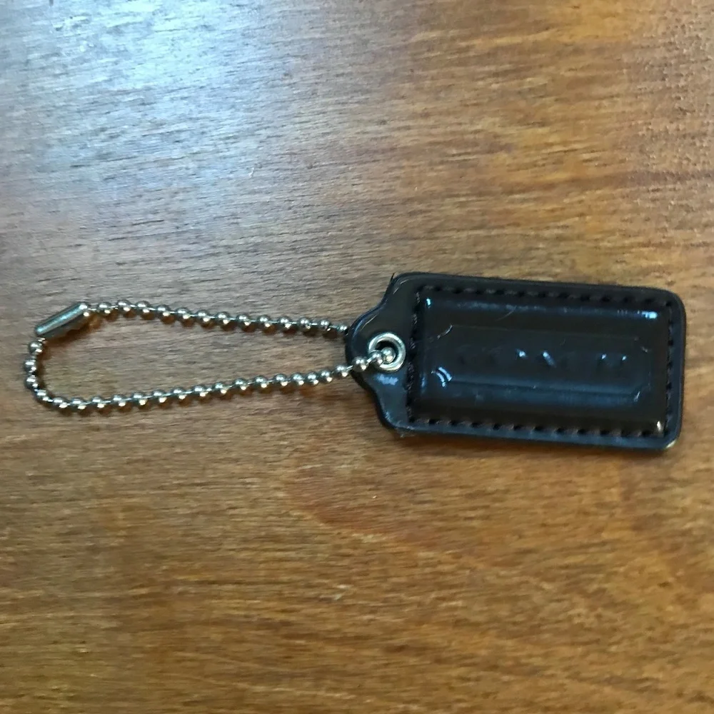 Coach Dark Brown Bag Tag/Hang Tag